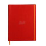 Rhodiarama cahier souple A4+ 160 pages ligné papier ivoire 90g - Coquelicot