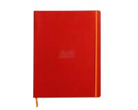 Rhodiarama cahier souple A4+ 160 pages ligné papier ivoire 90g - Coquelicot