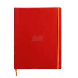 Rhodiarama cahier souple A4+ 160 pages ligné papier ivoire 90g - Coquelicot