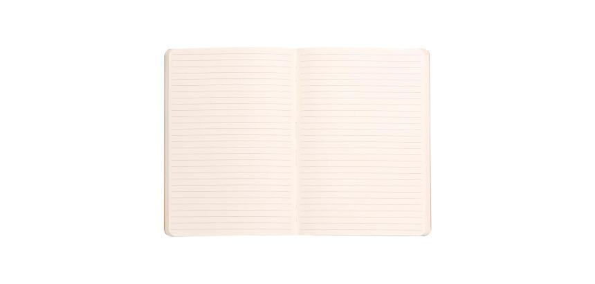 Rhodiarama carnet souple A5 160 pages ligné papier ivoire 90g fermeture élastique - Nacarat