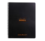 Notebook Rhodia Classic reliure intégrale 22,5x29,7 cm 160 pages dot détachables 80g - Noir