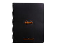 Notebook Rhodia Classic reliure intégrale 22,5x29,7 cm 160 pages dot détachables 80g - Noir