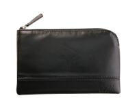 Rhodiarama pochette zippée en simili cuir - taille S (11x17 cm) - Noir
