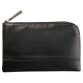 Rhodiarama pochette zippée en simili cuir - taille S (11x17 cm) - Noir