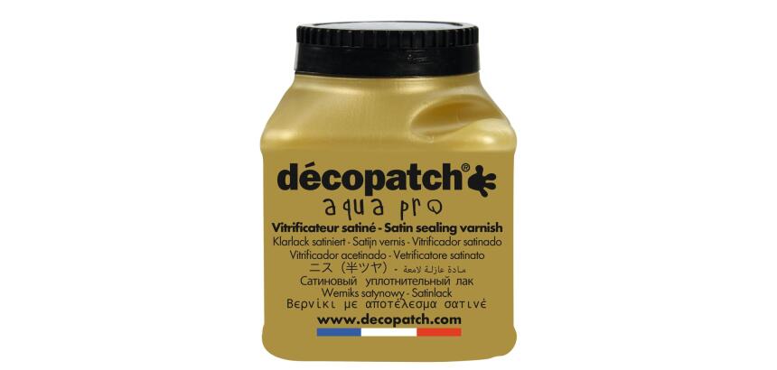 Vitrificateur satiné 180ml multilangues - Or