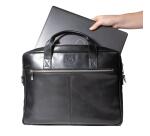 Maletín para portátil 15,6"  Exactive® piel Negra