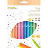 Pochette de 12 feutres double pointes - Multicolore