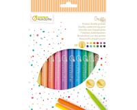 Pochette de 12 feutres double pointes - Multicolore