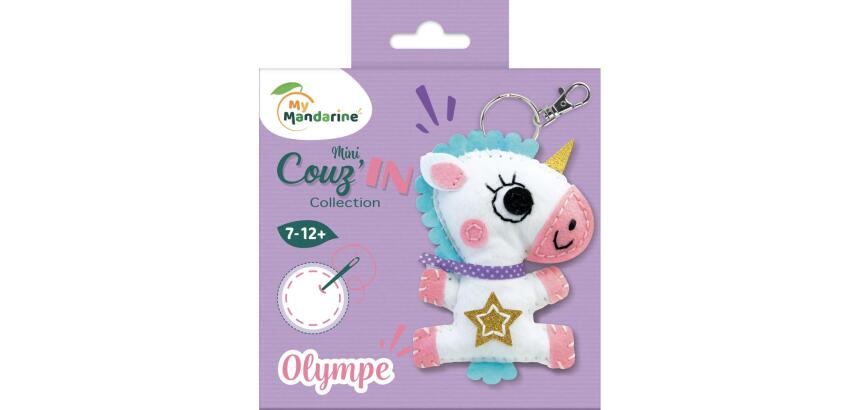 Mini Couz'In, Olympe la licorne - Blanc