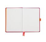 Rhodiarama Goalbook rembordé rigide A5 240 pages dot papier blanc 90g - Framboise