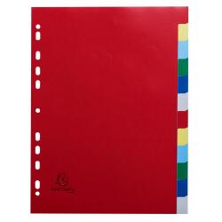 Divider Lightweight PP A4 12P ColouRed - Assorted colours