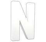 Lettre N 20,5cm - Blanc
