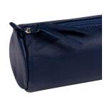 CUIR TEINTÉ Trousse Ø5,5x22 cm Bleu foncé