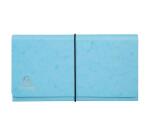 Carpeta bolsa Clasificador cartulina Aquarel Cierre con gomas. - Tamaño: 26x13 cm para: 24x11 cm - Colores surtidos