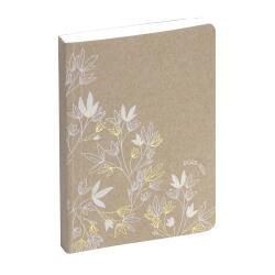 Agenda Forum Kraft Fleurs 12 x 17 cm Journalier Août 2025 à Juillet 2026 - Visuel