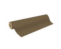 Kraft brut 70g, rl 50x0,70m Géo noir - Noir