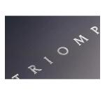 Triomphe PLATINUM cahier piqûre textile A4 96 pages uni papier ivoire 90 g - Bleu