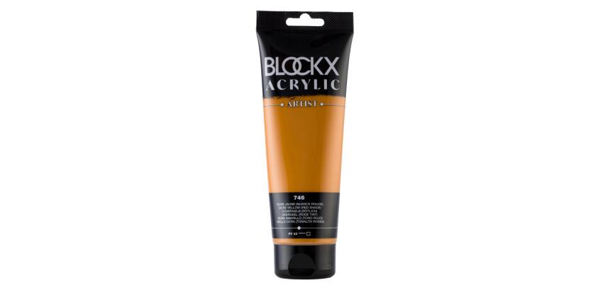 Peinture acrylique fine tube 250ml - Ocre jaune (nuance rouge)