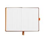 Rhodiarama Goalbook rembordé rigide A5 240 pages dot papier blanc 90g - Chocolat