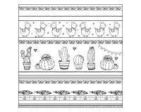 Carré 100% soie - 90x90cm Lama - Blanc