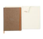Rhodiarama cahier souple A4+ 160 pages ligné papier ivoire 90g - Taupe