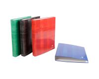 Classeur rembordé A4 à 4 anneaux diamètre 30mm écartement 80mm Couleur aléatoire - Assortis