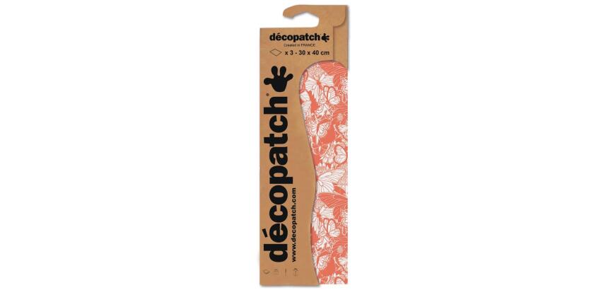 Pochette 3 Feuilles Identiques Ref 762 - Orange