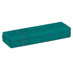 Rhodiarama plumier simili cuir italien 21x5,5x3 cm - Paon