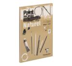 Paint'ON Naturel bloc collé 30F A4 250g