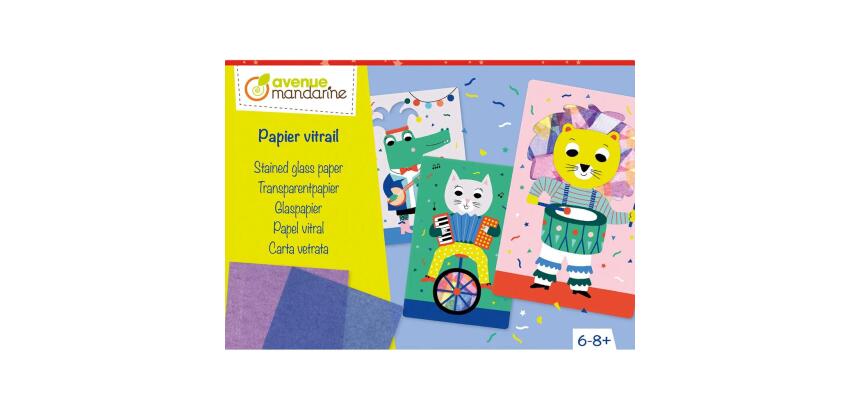 Boîte créative, Papier vitrail - Multicolore