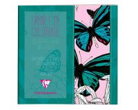 COLORIAGE, Carnet de 36 pages 120g/m² au format 20x20cm - Papillons