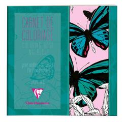 COLORIAGE, Carnet de 36 pages 120g/m² au format 20x20cm - Papillons