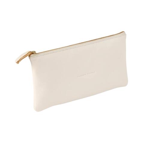 Flying Spirit trousse en cuir Blanc Plate 22x11cm - Blanc