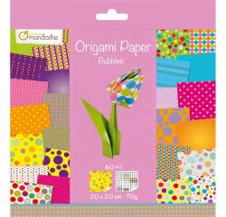 Origami Paper Bubbles, 20 x 20 cm, 60F, 70g - Multicolore