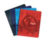7000, Notitieschrift harde kaft genaaid 17x22cm 96 blad Q5x5 70g. - Geassorteerde kleuren