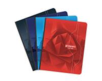 Cahier brochure souple dos toilé 7000 17x22 cm 192 pages petits carreaux 70 g - Assortis