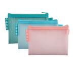 Funda bolsa EVA transparentes cierre con cremallera A6 3/10e - Colores surtidos