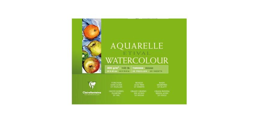 Etival bloc collé 4 côtés 25F 30x40cm 300g grain torchon