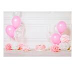 PAPIER DE SOIE, Set de 3 pompons à suspendre Ø30x1 et Ø40x2 - Rose