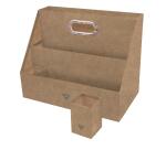 FLYING SPIRIT, Organisateur de bureau nomade 35,5x20x28,5 cm - Kraft brun