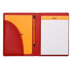 Rhodiarama livret porte-bloc N°16 pour bloc ou carnet format A5 - Coquelicot