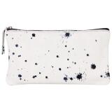 COSMICUIR Daim Trousse plate 22x11 cm Bleu foncé