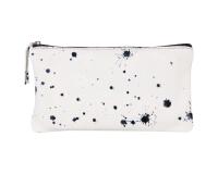 COSMICUIR Daim Trousse plate 22x11 cm Bleu foncé