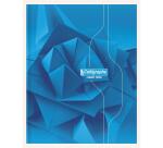 7000, Notitieschrift harde kaft genaaid 17x22cm 96 blad Q5x5 70g. - Geassorteerde kleuren