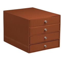 Rhodiarama trieur 4 tiroirs simili cuir italien 24,8x32,7x22,8 cm