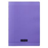 Cahier piqué 8000 POLYPRO A4 48 pages grands carreaux 90 g - Violet