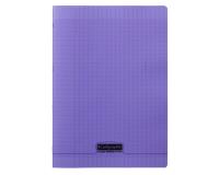Cahier piqué 8000 POLYPRO A4 48 pages grands carreaux 90 g - Violet