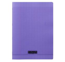 <em>Geheftetes Heft 8000 POLYPRO A4 48 Seiten große Karos 90 g - Violett</em>