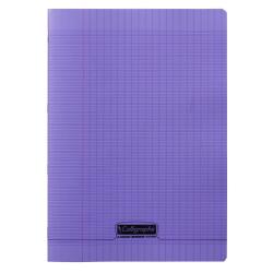 Cahier piqué 8000 POLYPRO A4 48 pages grands carreaux 90 g - Violet
