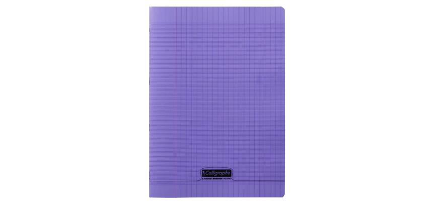 Cahier piqué 8000 POLYPRO A4 48 pages grands carreaux 90 g - Violet